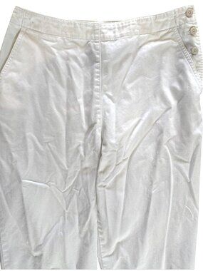 Lauren Ralph Lauren Womens White Cotton Pants Size 8